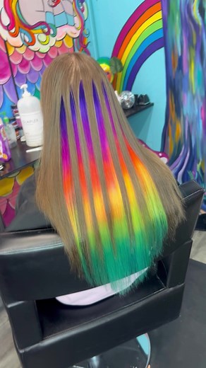Colorful Unicorn Hair Dye Transformation | Process Video