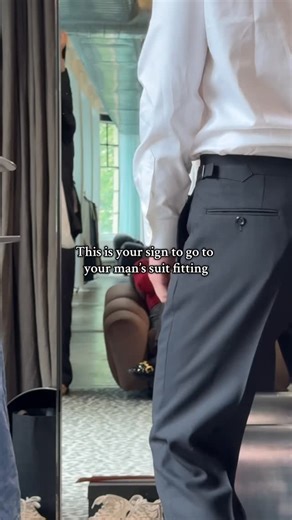 Mish on Instagram: "Just a girl who loves her man 🥹🫶 #wedding #2025wedding #bride #2025bride #groom #groomoutfit #suitfitting #groomsuit"