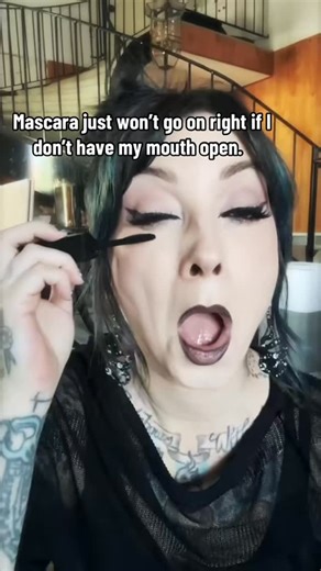 317 reactions · 30 comments | It’s science. It cannot be argued with. Open that mouth and save the lashes. Does anyone NOT open their mouth when they apply mascara? I need to know what witchery you have in your blood. #mascara #makeupproblems #makeupfail | Cherry Dollface | Facebook