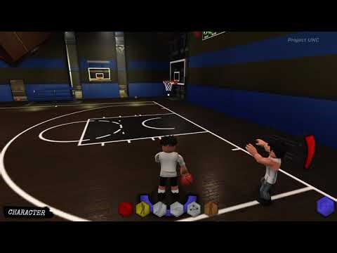 Playing Hoop city v3 [i went afk alot bcs i had school] btw this game name:UNC