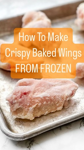 Forgot to take the wings out of the freezer? No problem! You can bake frozen chicken wings straight from frozen and they get crispy skin and juicy meat. #frozenchicken #chickenwings #crispyskin #howtocook #easyrecipes | Cook the Story