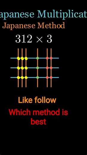 "Japanese vs Normal Multiplication! ✖️ Which method is faster? Watch till the end! ⚡ #MathHacks"