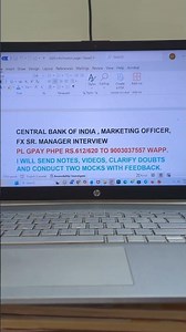 Bank Marketing manager , fx senior manager interview notes,videos,doubts clarification,two mocks