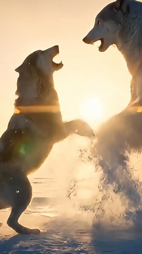 In the heart of the Arctic wilderness, a fearless white wolf dares to challenge a massive polar bear on the frozen tundra. Every breath turns to mist, every step cracks the ice — this is nature’s purest battle for survival. Captured in ultra-cinematic detail, this short video reveals the raw tension between two of the Arctic’s top predators. Watch till the end — you won’t believe who takes the final stand. 🔥 Only the strongest survive in the frozen north. | Zuban