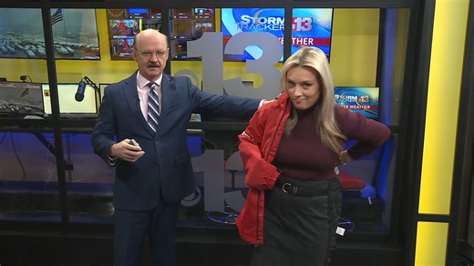 "Take a coat!" (Merrily McAuliffe took mine) 😆 | Spencer Adkins Weather (TV Meteorologist)