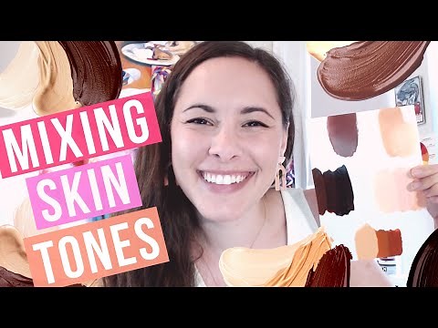 Acrylic Color Mixing: Skin Tones of ALL Shades