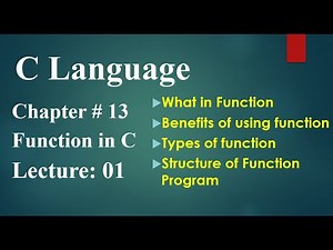 function 2nd year Ch NO 13 lecture no 01