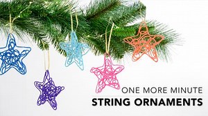 Learn how the kids can help brighten up your Christmas tree in under 60 seconds with these easy DIY star string ornaments. Find everything you need for DIY ornaments at your neighborhood A.C. Moore: http://ow.ly/ZZZTX | A.C. Moore