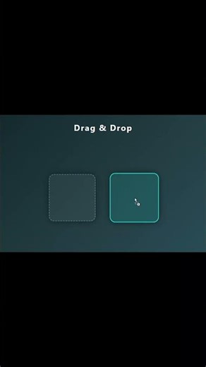 Drag & Drop using JavaScript 🔥. #coding #shorts #tech