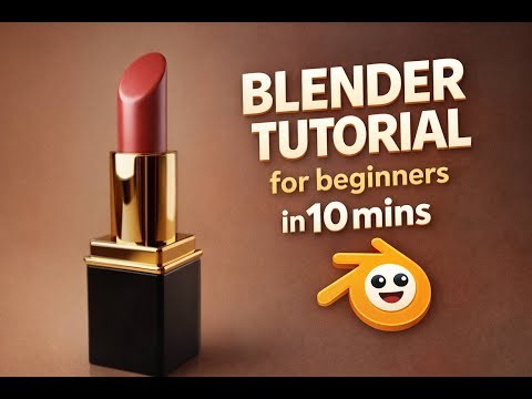 I Made a Lipstick in Blender in 10 Minutes 💄 | Beginner Tutorial