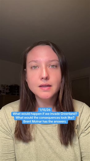 1/15/26. Thank you @brentmolnarvoiceofreason for delivering this hard truth with such clarity. I learned so much and I hope others will too. #fyp #themoreyouknow💫 #greenland
