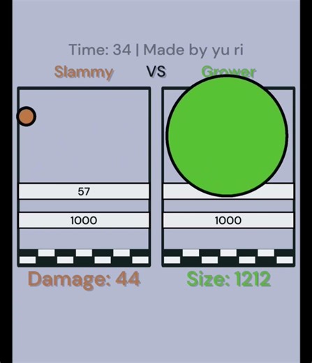 Slammy🟤 VS Grower🟢