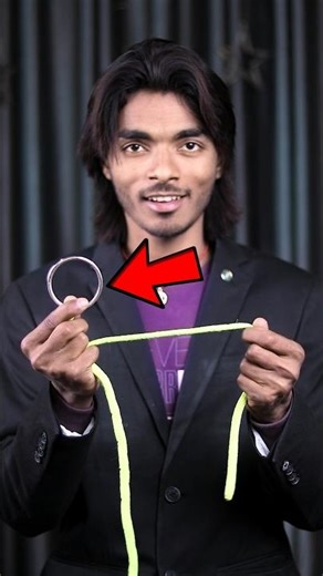 #magic ! ROPE AND RING MAGIC TRICK TUTORIAL 🤯 Magic Teaching .