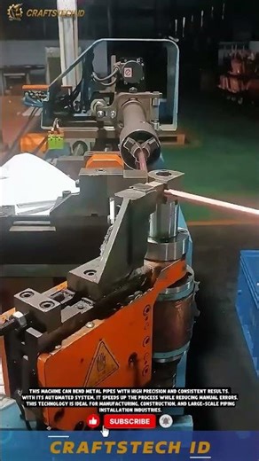 Automatic Pipe Bending Machine #technology #automaticmachine #cnc #industrialtechnology