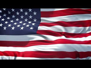 🇺🇸 [10 HOURS - 4K] USA Flag Waving - Realistic Background Video For TV 🇺🇸
