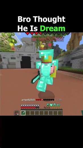 Bro Thought He Is ‪@dream‬ 😂