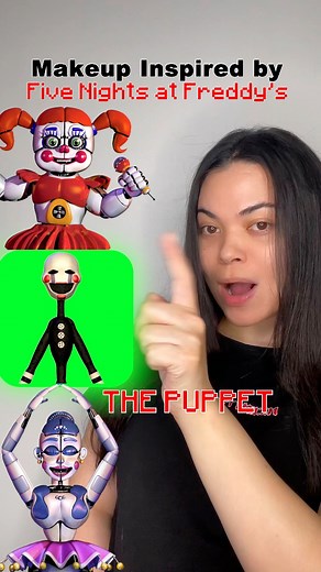 Makeup Inspired by #FiveNightsatFreddys : #ThePuppet Makeup Transformation 👻‼️ #FNAFMakeup #FNAFMovie #MakeupTutorial #IllusionMakeup | TheFauxChanel
