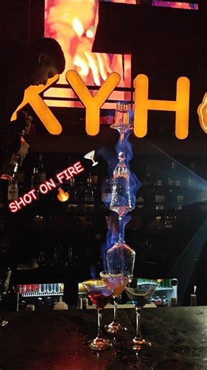 Blue Flame Shot in Club 🔥 | Do NOT Drink Before Blowing It Out 😱