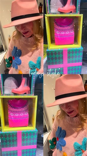 Maybe I’m a pink gal after all as I do want this pretty pink jumper now from Joules - the shop I happened to park outside last night - there she was saying ‘buy me’ ☺️ Pretty bright colours in winter - now there’s a thing! 🩷 Snuggly jumper days are here 🤗🫠 | Sarah Jane