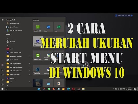 2 Cara Merubah Ukuran Start Menu di Windows 10 Tahun 2021