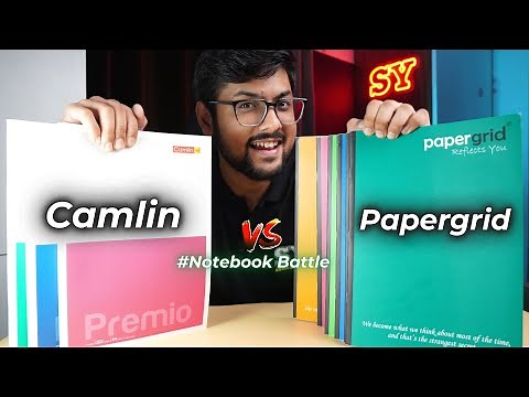 Minimalist A4 Unruled Notebooks 📚 Camlin Premio Vs Papergrid | Student Yard ✨