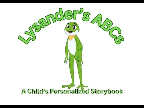 Lysander's ABC Animal Learning Storybook - Personalized kids' Video | ABC Alphabet Cartoon Video