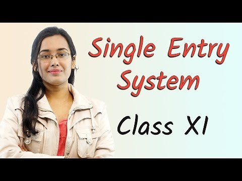 Introduction - Single Entry System - Class 11