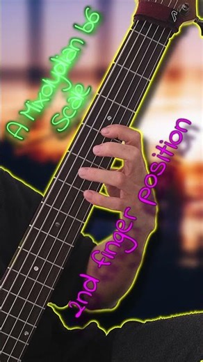 A Mixolydian b6 (3 different positions) #bass #scales #musictheory