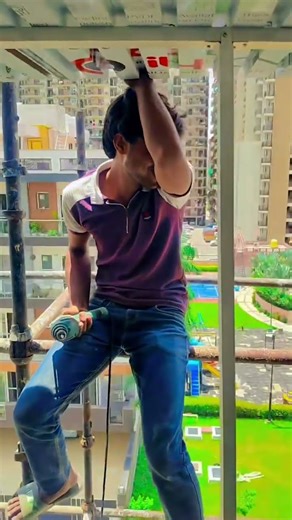 Acp sheet louvers installation #shortsviral #home #colourcombination #acpsheet #interiordesign