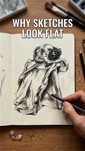 Why your drawings look flat | 5 shading fixes you need to try #arttutorial #shading