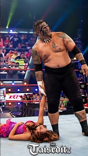 Did Cena Save the Poor Girl ? Giant Showed NO MERCY | Umaga Monster vs Poor girl Maria#TaisEditz