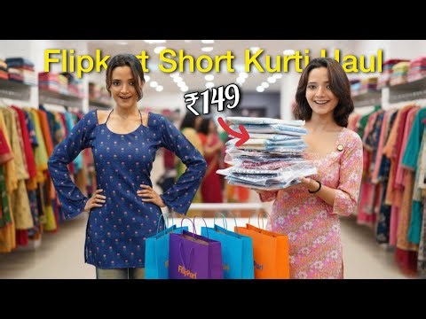 ₹149 main Short Kurta??!!🤯🤯 | Everything is under ₹500 only😱😱 #shortkurti #haul