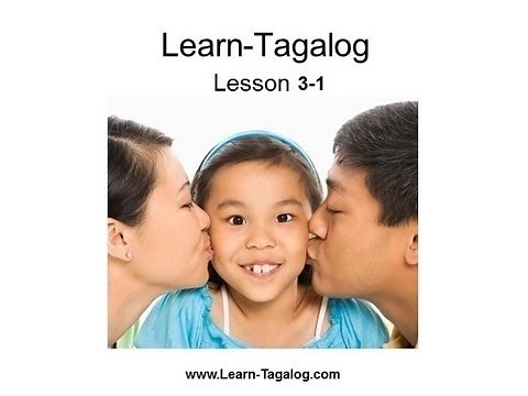 Learn Tagalog Lesson 3-1