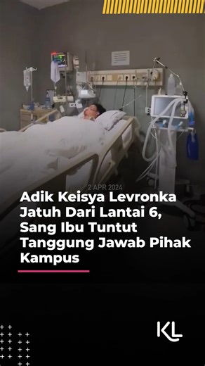 Adik Keisya Levronka, Lexi, yang merupakan mahasiswa di salah satu kampus di Jakarta Barat, terjatuh dari lantai enam gedung kampusnya saat mengikuti kegiatan latihan susur gua atau caving yang diadakan oleh organisasi pecinta alam di lingkungan kampus pada April 2023. . Kasus ini kembali mencuat ke publik dan menjadi viral setelah ibunda Keisya, Levi Leonita Davies, membongkar dugaan kelalaian pihak kampus melalui media sosial. . Tonton video lengkapnya hanya di YouTube channel KapanLagicomVide