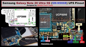 Samsung Galaxy Note 20 Ultra 5G UFS ISP Pinout | Test Point