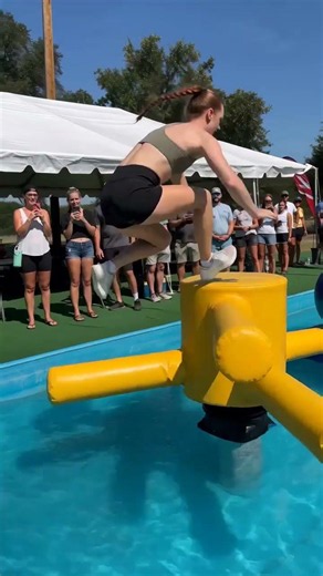 🔥 Perfect Spacing, Perfect Balance! | Ultimate Water Obstacle Challenge #challenge #skill #foryou