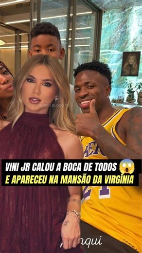 Vinícius Júnior silenced everyone and showed up at Virgínia's mansion in Goiânia.