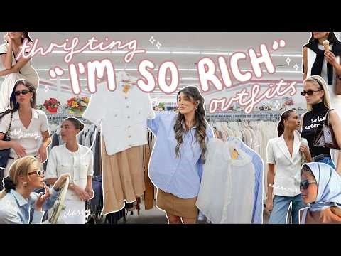 THRIFT WITH ME for the OLD MONEY aesthetic *pretending I have a trust fund*