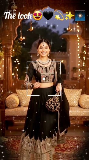 Royal Black Embroidered LehengaFestiveFashion #OOTD #WeddingInspo #DesiVibes #LuxuryEthnic