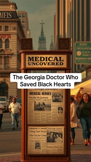 The Georgia Doctor Who Saved Black Hearts Jim Crow South Black Excellence Black Georgia History Georgia Black Cultural Roots True History Sundown Towns Georgia Forgotten Black History Untold History #BlackHistory #HiddenHistory #BlackHistoryFacts #BlackExcellence #GeorgiaHistory