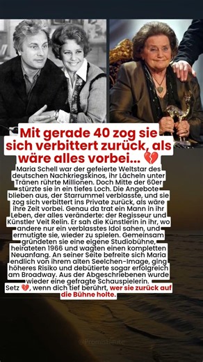 Mit gerade 40 zog sie sich verbittert zurück, als wäre alles vorbei... 💔