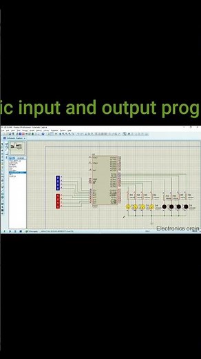 Basic input and output program with simulation || keil || Proteus