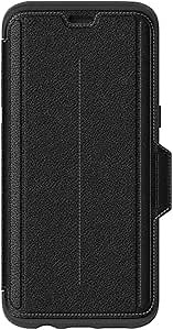 OtterBox Strada Series for Samsung Galaxy S8 - Retail Packaging - Onyx (Black/Black Leather)