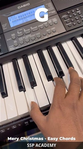 Merry Christmas Song | Easy Piano Chords 🎹 | Beginner Tutorial #Shorts