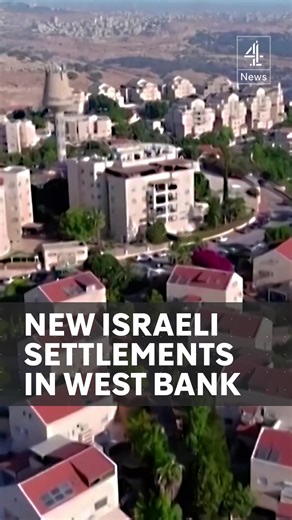 Israel has announced 22 new Jewish settlements in the occupied West Bank marking a major expansion not seen for decades. Defence Minister Israel Katz said the additions will prevent danger to Israel - but the Palestinian presidency has called it a "dangerous escalation". #Israel #Palestine #WestBank #Settlement #Channel4News | Channel 4 News