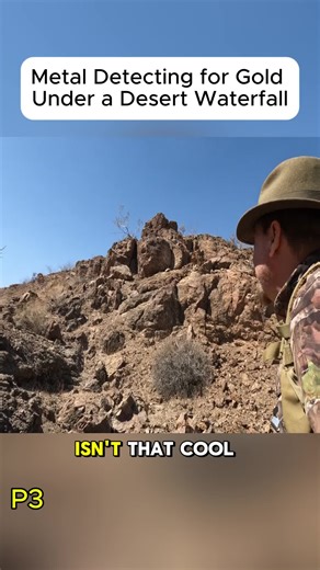 Metal Detecting for Gold at Desert Waterfalls