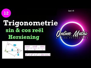 Trigonometrie Graad12: Les1 2Dimensionele Trig- sin en cos reël Hersiening Gr11