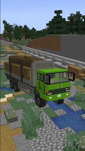 Minecraft | Build Working Logging Truck Using Create Mod & Trackwork