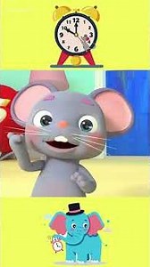 🎶 [1 MIN LOOP] Hickory Dickory Dock 🐭 Tick-Tock Fun Remix | Funny Mouse Sounds & Nursery Rhymes