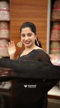 Georgette black stone work saree – ₹2100/-